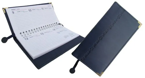 Agenda de bolsillo ejecutiva en curpiel