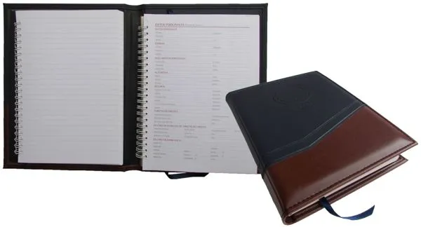 Agenda cuaderno clásica MOD. 105 en curpiel